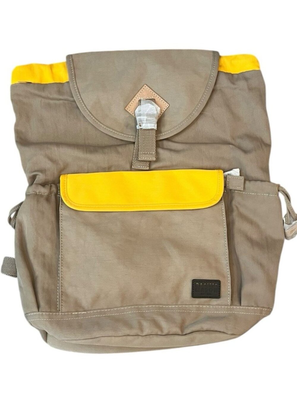 Pacific Mason Large Lieu Camel Butterscotch Travel Hiking Canvas Backpack NWT